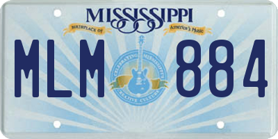 MS license plate MLM884