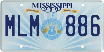 MS license plate MLM886