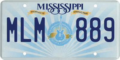MS license plate MLM889