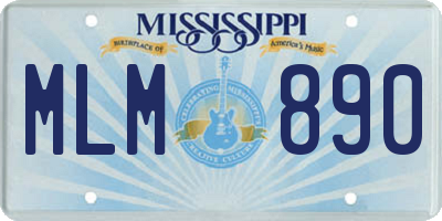 MS license plate MLM890