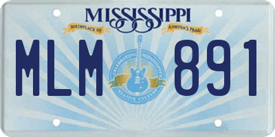 MS license plate MLM891