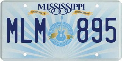 MS license plate MLM895