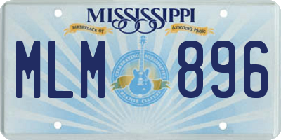 MS license plate MLM896