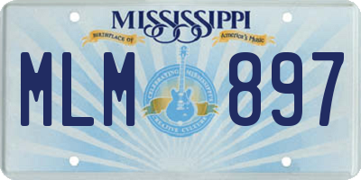 MS license plate MLM897