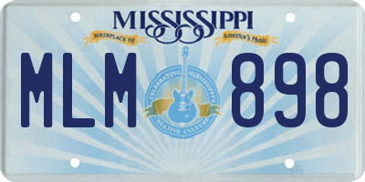 MS license plate MLM898