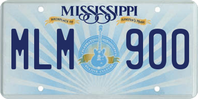 MS license plate MLM900