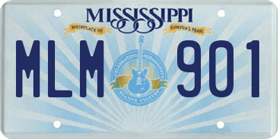 MS license plate MLM901