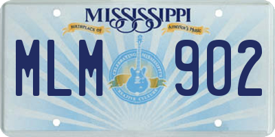 MS license plate MLM902