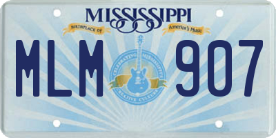 MS license plate MLM907