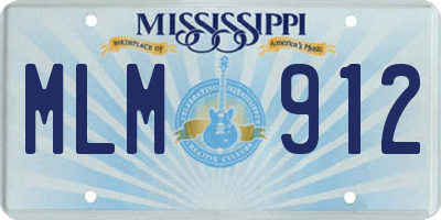 MS license plate MLM912