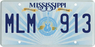 MS license plate MLM913
