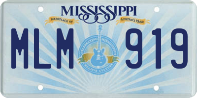 MS license plate MLM919