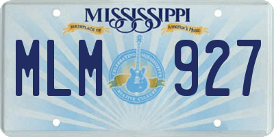 MS license plate MLM927