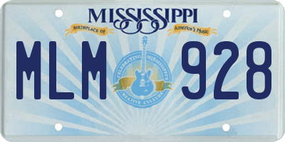 MS license plate MLM928