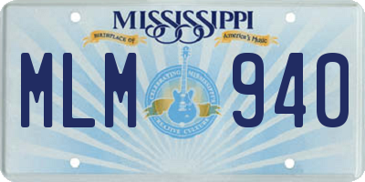 MS license plate MLM940
