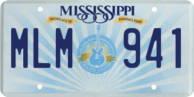 MS license plate MLM941