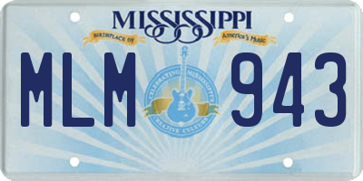 MS license plate MLM943