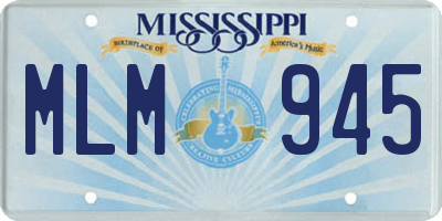 MS license plate MLM945