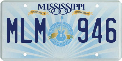 MS license plate MLM946