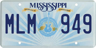 MS license plate MLM949