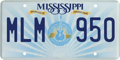 MS license plate MLM950