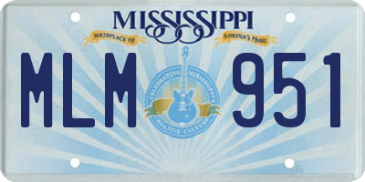 MS license plate MLM951
