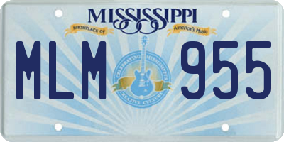 MS license plate MLM955