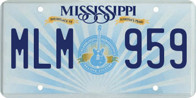 MS license plate MLM959