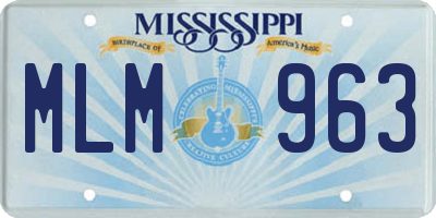 MS license plate MLM963