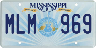 MS license plate MLM969