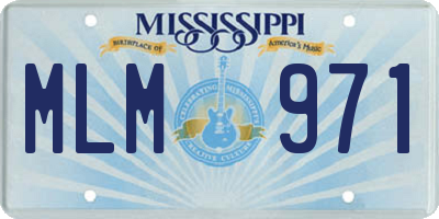 MS license plate MLM971