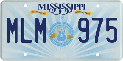 MS license plate MLM975