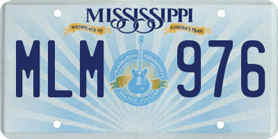 MS license plate MLM976