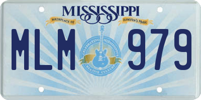 MS license plate MLM979