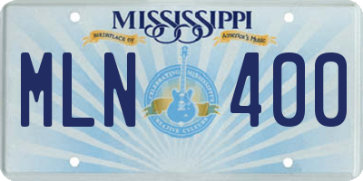 MS license plate MLN400