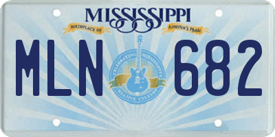 MS license plate MLN682