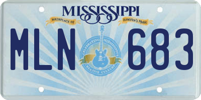MS license plate MLN683