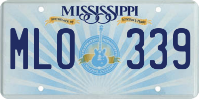 MS license plate MLO339