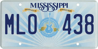 MS license plate MLO438