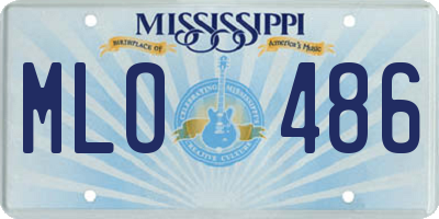 MS license plate MLO486