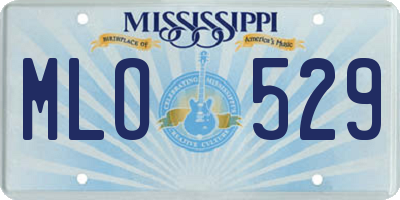 MS license plate MLO529