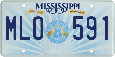 MS license plate MLO591