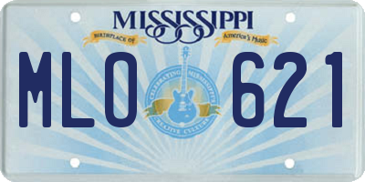 MS license plate MLO621