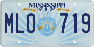 MS license plate MLO719