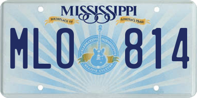 MS license plate MLO814