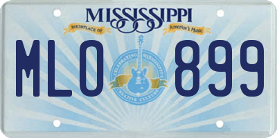 MS license plate MLO899