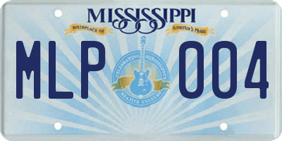MS license plate MLP004