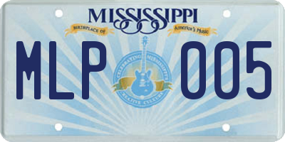 MS license plate MLP005