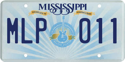 MS license plate MLP011