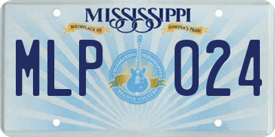 MS license plate MLP024